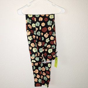 BP + Wildfang Black Floral Print High Waist Slim Fit Trouser Suit Bottom